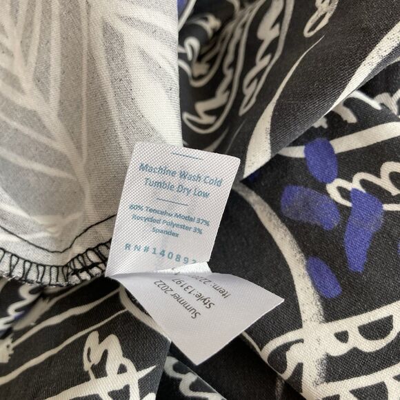 Marine Layer Allison Ankle Pant Phantom Foliage Print Size Small Pull On - Picture 11 of 11